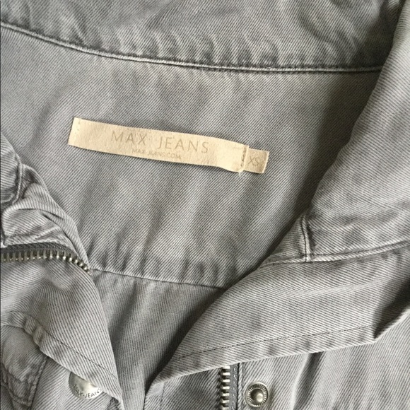 Max Jeans Gray Utility Vest size XS - Picture 2 of 5